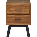  Noćni ormarić Prirodna 40 x 35 x 55 cm Čvrsto teak drvo | shoptok.hr