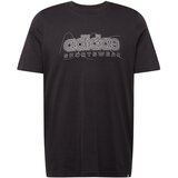 Adidas Tehnička sportska majica crna / bijela | shoptok.hr