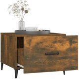  Stolić za kavu s metalnim nogama boja hrasta 50 x 50 x 40 cm | shoptok.hr