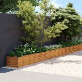  Povišena vrtna gredica 960 x 50 x 36 cm od čelika COR-TEN | shoptok.hr
