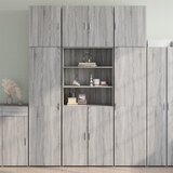 Furnova Visoka omara siva sonoma 80x42,5x249 cm inženirski les, (21955295) | Shoptok.si
