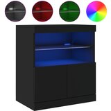  The Living Store Komoda z LED lučkami črna 60x37x67 cm - Komoda, (21448217) | Shoptok.si