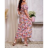 Resti Pink women's floral midi dress - Clothing | Shoptok.si