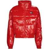 Tommy Jeans TJW BADGE GLOSSY PUFFER Crvena