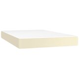  s oprugama i madracem krem 120x200 cm od umjetne kože | shoptok.hr