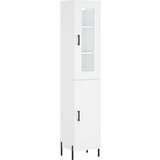 Maison Chic Visoka omara - Komoda - Predalnik bela 34,5x34x180 cm inženirski les, (21718666) Cene