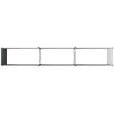  Povišeni vrtni krevet Siva 240 x 40 x 55 cm | shoptok.hr
