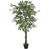 vidaXL Umjetno stablo fikusa 378 listova 80 cm zeleno | shoptok.hr