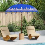  Balineški Parasol Plava 210-220 cm Pamuk solidno drvo | shoptok.hr