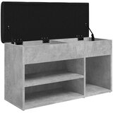  Klupa za cipele boja betona 82 x 32 x 45,5 cm konstruirano drvo | shoptok.hr