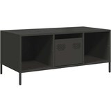 vidaXL Stolić za kavu crni 101,5x50x43,5 cm od hladno valjanog čelika | shoptok.hr