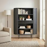Livetastic STOJEČ REGAL 105/122/40 cm črna | Shoptok.si