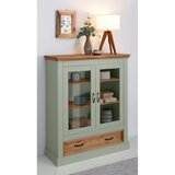 Støraa Svijetlo zelena vitrina od masivnog bora 100x120 cm Selma – | shoptok.hr