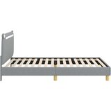  Krevet za djecu s uzglavljem Svijetlo siva 80 x 200 cm tkanina | shoptok.hr