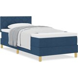 Box Spring Krevet s Madracem Plavi 90x200 cm Tkanina | shoptok.hr