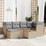 vidaXL 7-dijelni set vrtnih sofa s jastucima bež od poliratana | shoptok.hr