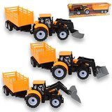 Magic Toys Engineering Truck: Bager traktor radni stroj sa dvoosovinskom prikolicom 45 cm | shoptok.hr
