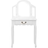  Toaletni stolić sa stolcem bijeli 65x36x128 cm paulovnija i MDF | shoptok.hr