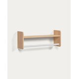 Kave Home Zidna dječja vješalica od masivnog bora u prirodnoj boji 52,5x20 cm Florentina – | shoptok.hr
