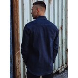 DStreet Koszula męska jeansowa granatowa | Shoptok.si