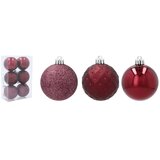 Molarem Home Set od 6 kuglica za božićno drvce - 6 cm, burgundy | shoptok.hr