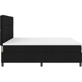  Krevet s opruga kutije s madracem Crna 200 x 200 cm tkanina | shoptok.hr
