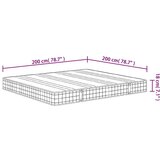 vidaXL Madrac s oprugama bonnell srednji 200 x 200 cm | shoptok.hr