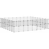  Kavez za ljubimce sa 60 panela i vratima crni 35x35 cm čelični | shoptok.hr