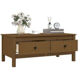  Stolić za kavu boja meda 100 x 50 x 40 cm od masivne borovine | shoptok.hr