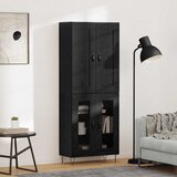  Highboard Crni hrast 69,5 x 34 x 180 cm Konstruirano drvo | shoptok.hr