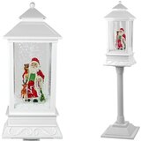 Christmas Decoration Lantern with Santa White Carols Lights | shoptok.hr