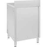 vidaXL Komercijalni radni stol s ormarićem 60 x 60 x 96 cm od čelika | shoptok.hr