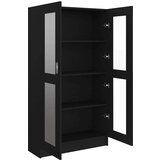 vidaXL Vitrina crna 82,5 x 30,5 x 150 cm od iverice | shoptok.hr