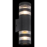 Globo 78260S - Zidno svetlo HAYES 2xE27/10W/230V crno | Eponuda.com