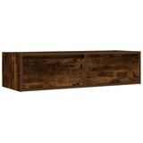 TV ormarić s LED svjetlima boja dimljenog hrasta 100X35,5x25 cm | shoptok.hr