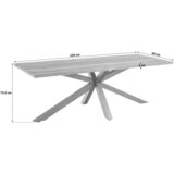 MID.YOU JEDILNA MIZA, furnirano hrast barve hrasta | Shoptok.si