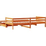  Dnevni krevet na razvlačenje bez madraca voštano smeđi 90x200cm | shoptok.hr