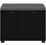  Haldna klop z blazino z vrati Črna Orehovina 60 x 38 x 46 cm, (5000155672) | Shoptok.si