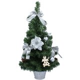  Umjetni bor ukras na stol 60 cm - srebro | shoptok.hr