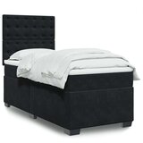 Box spring krevet s madracem crni 80 x 200 cm baršunasti | shoptok.hr