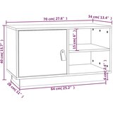 TV ormarić smeđa boja meda 70 x 34 x 40 cm od masivne borovine | shoptok.hr