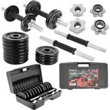 EB FIT podesive lijevanoželjezne bučice 2 × 7,5 kg u koferu | shoptok.hr