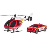 Helicopter + Fire Department Car Set | Shoptok.si