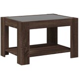  Stolić za kavu LED smeđa boja hrasta 73x53x45 cm drveni | shoptok.hr