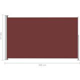  Uvlačiva bočna tenda za terasu 180 x 300 cm smeđa | shoptok.hr