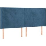  Uzglavlje tamnoplavo 163x16x118/128 cm baršunasto | shoptok.hr