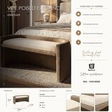 Mauro Ferretti Smeđa/bež klupa Nordic Style – | shoptok.hr