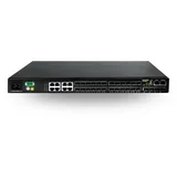 L3 fiber svič S5750E-28F-SI-D/R 24 x gigabit (16xSFP+8xCombo sfp/utp) + 4 x 10GBase-X (sfp+), qinq, mvr, ripng/ospf v3/BGP4+, acl, vrrp/mrpp, oam efm/cfm, vct, ddm, vsf, eee 802.3az smart fan, ac+dc redundant psu