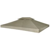  Nadomestna streha za paviljon 310 g/m² bež 3x4 m, (20580625) | Shoptok.si