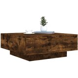 vidaXL Stolić za kavu boja dimljenog hrasta 80 x 80 x 31 cm od iverice | shoptok.hr